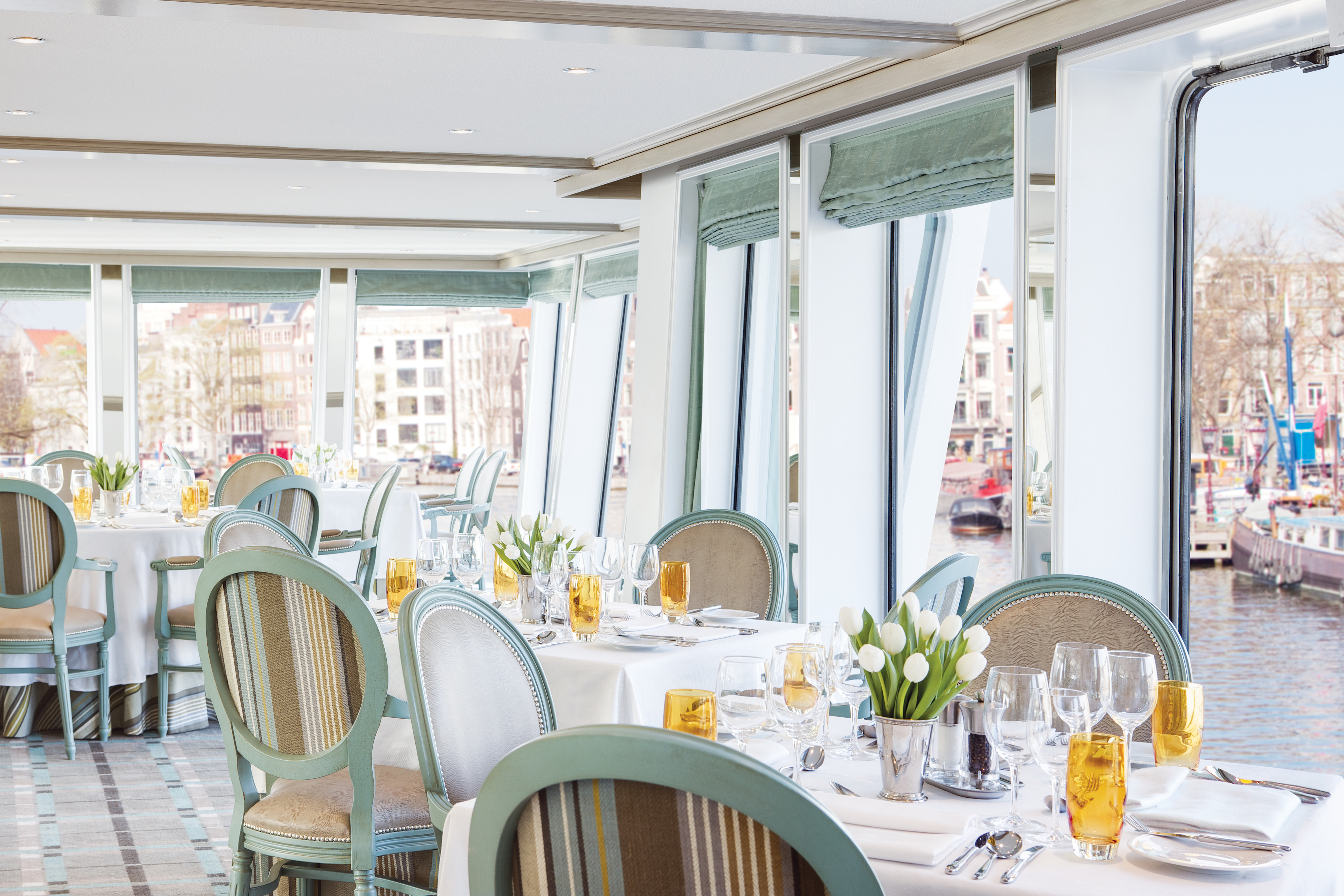 UNIWORLD Boutique River Cruises River Duchess Interior Restaurant Dinner.jpg
